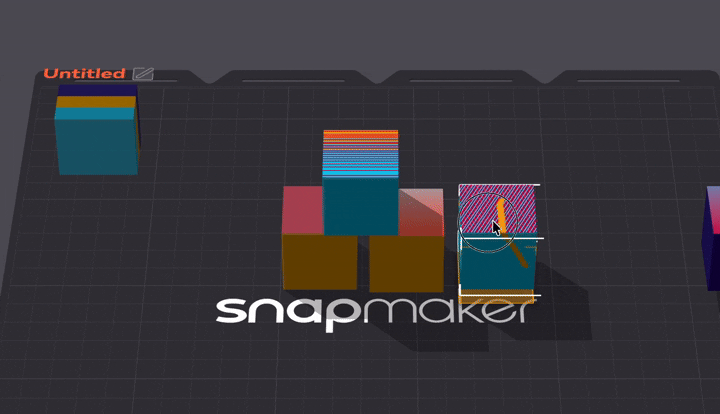 An object dragged over the plate lands on it, hovering above its landing spot while the drag is live, with the recognised zone and the sample points visible underneath